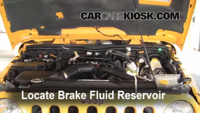 2008 Jeep Wrangler Unlimited Rubicon 3.8L V6 Brake Fluid Check Fluid Level